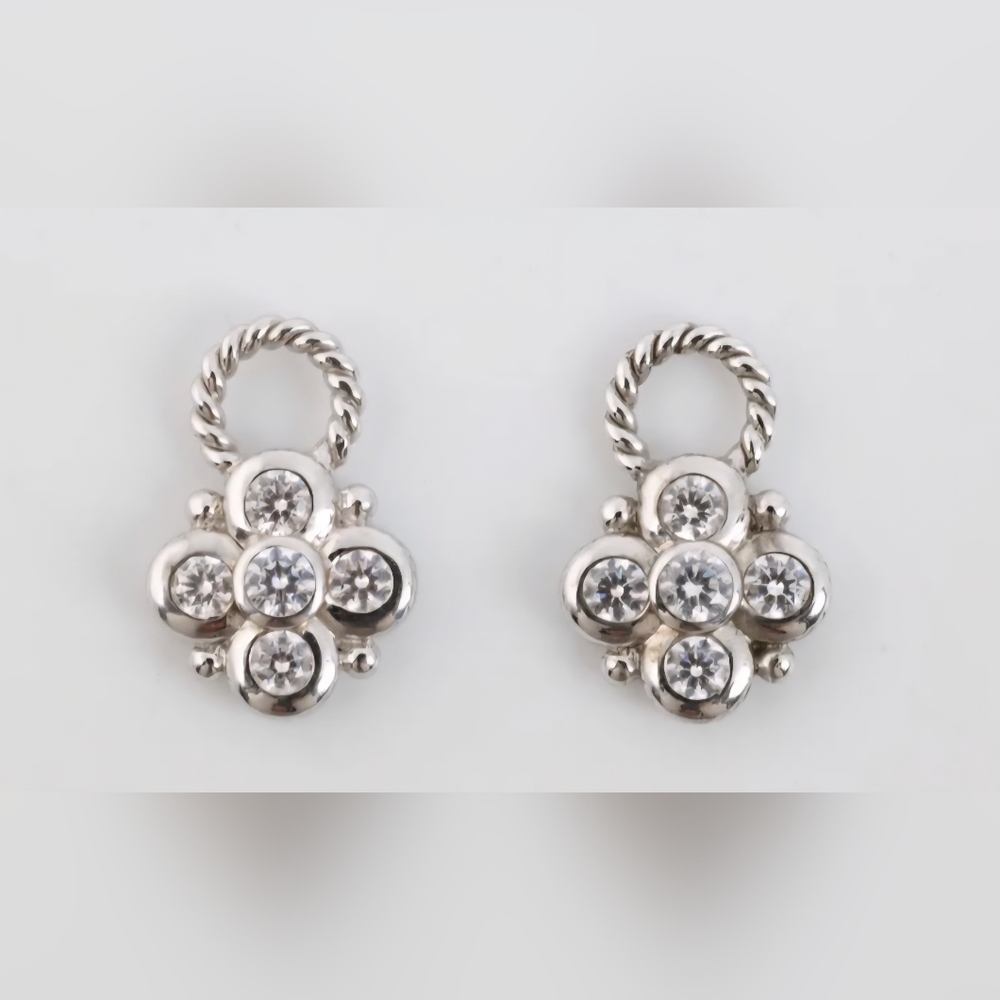 Judith Ripka Sterling Silver Cubic Zirconia Earring Jackets